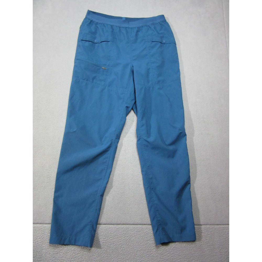 Mountain Hardwear Pants Womens Medium Blue Ripstop Cargo Outdoor Hike Drawstring